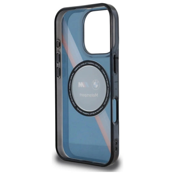 Калъф BMW Motosport IML Circle MagSafe за iPhone 16 Pro Max - Navy Blue