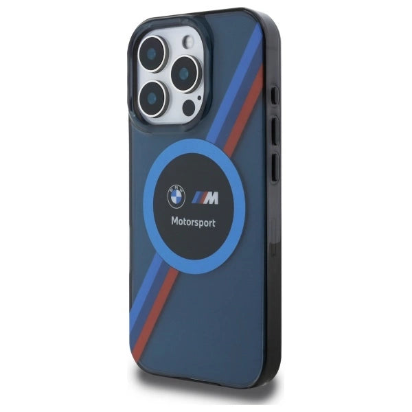 Калъф BMW Motosport IML Circle MagSafe за iPhone 16 Pro Max - Navy Blue