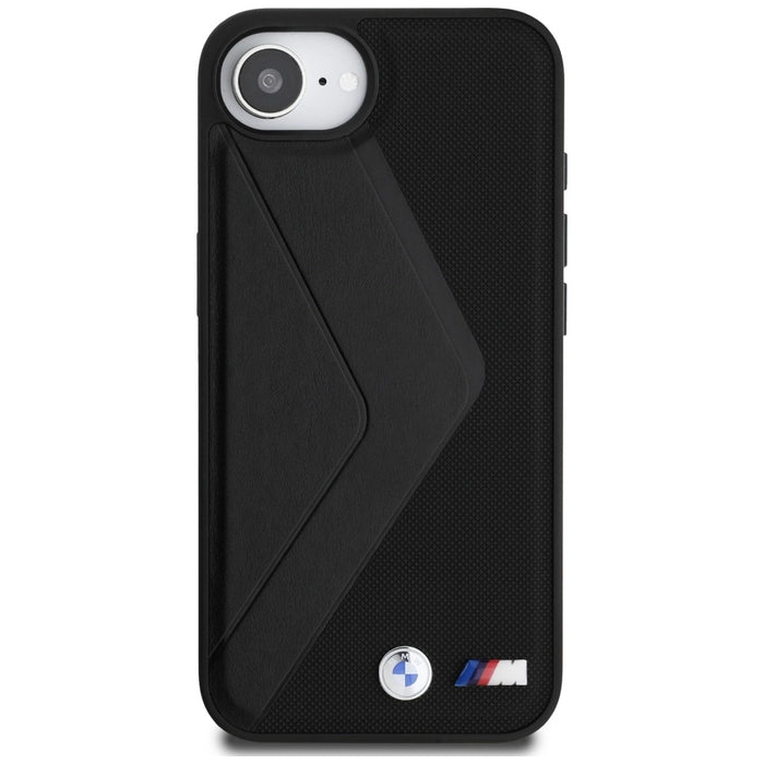 Калъф BMW Oversized Stripes MagSafe за iPhone 16e - черен