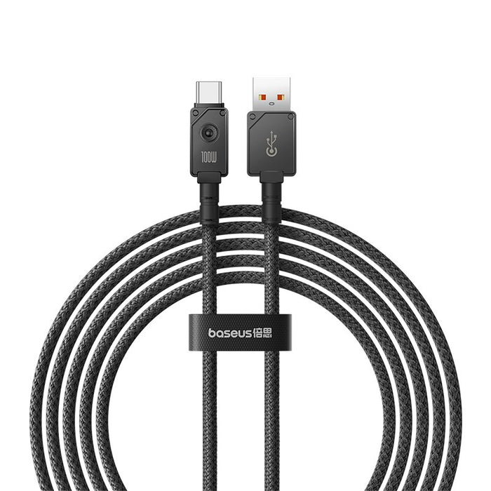 Baseus Unbreakable USB A към USB C кабел 2 м 100 W черен