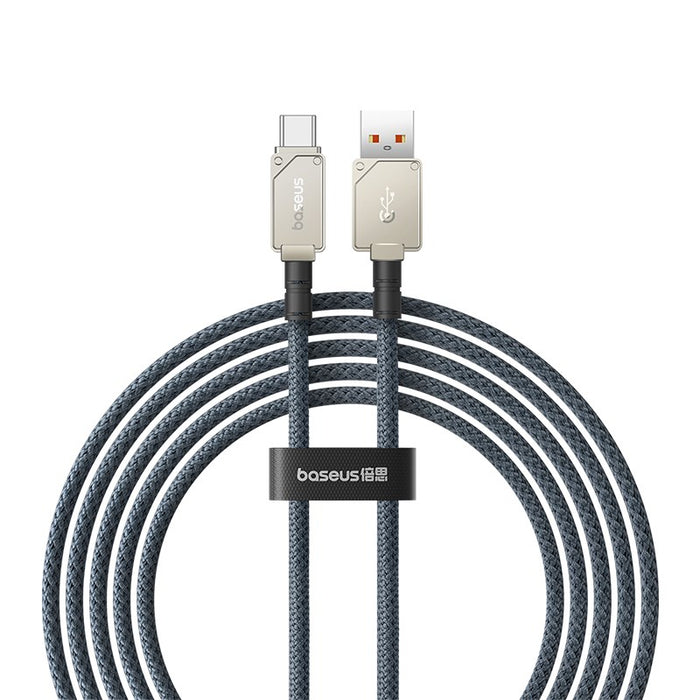 Baseus Unbreakable USB A към USB C кабел 2 м 100 W Бял