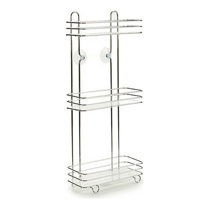 Стелажи за Баня Berilo 55441 Прозрачен Сребрист 26 x 59,5 x 13,5 cm 13,5 x 59,5 x 26 cm