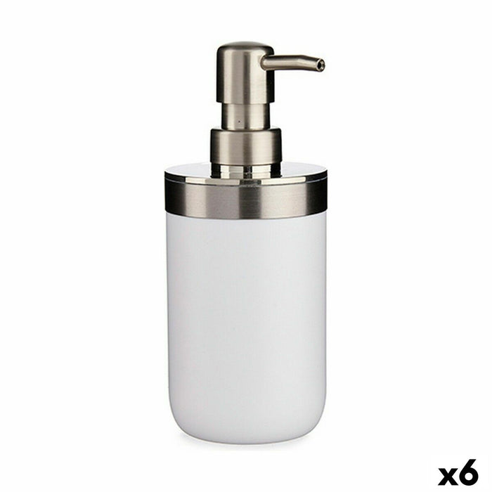Дозатор за Сапун Berilo BP15-001-2 BP15-001-2 Бял Сребрист Пластмаса 350 ml 8 x 17 x 9 cm 9 x 17 x 8 cm (6 броя)