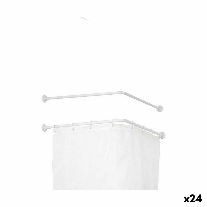 Релса за завеса Berilo B0769L B0769L Бял Алуминий 80 cm 5,5 x 96 x 11 cm Душ (24 броя)
