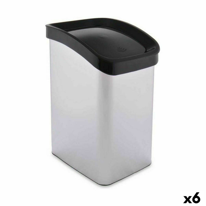 Кошче за боклук Berilo D085-1 D085-1 Сребрист Пластмаса 12 L Накланящ се (6 броя)