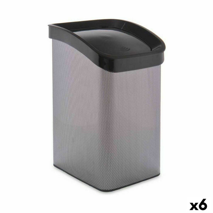 Кошче за боклук Berilo D085-2 D085-2 Тъмно сив Пластмаса 12 L Накланящ се (6 броя)