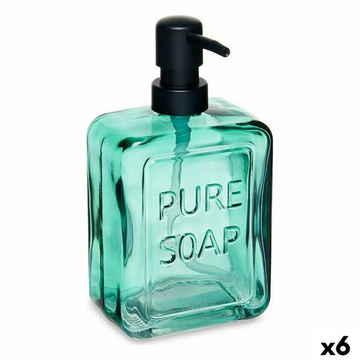 Дозатор за Сапун Berilo B5463U-1-363 Pure Soap Зелен Кристал 570 ml 10 x 18 x 6 cm (6 броя)
