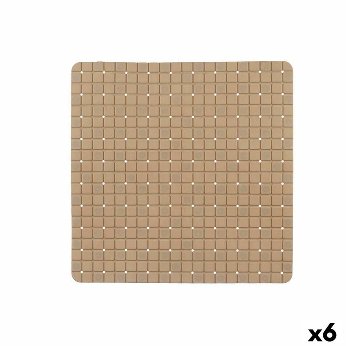 Нехлъзгаща се постелка за душ Berilo BM509S - 316 BM509S - 316 Бежов PVC 50,3 x 50,3 x 0,7 cm Картини (6 броя)