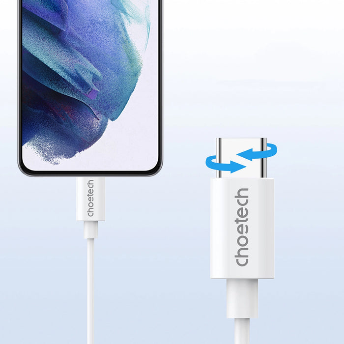 Choetech USB-C слушалки за поставяне в ушите 1,2 м - бели