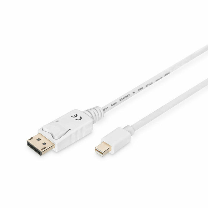 Кабел DisplayPort Mini към DisplayPort Digitus AK-340102-020-W Бял 2 m