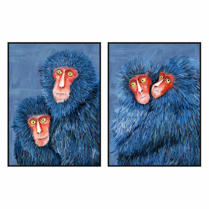 Пластно DKD Home Decor Модерен Маймуни 90 x 4 x 120 cm (2 броя)