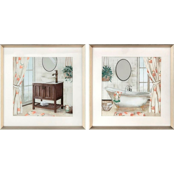 Пластно DKD Home Decor полистирен Пластно 40 x 2 x 40 cm 42 x 2 x 42 cm