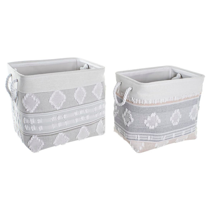 Игра на Кошници DKD Home Decor 45 x 35 x 40 cm Сив