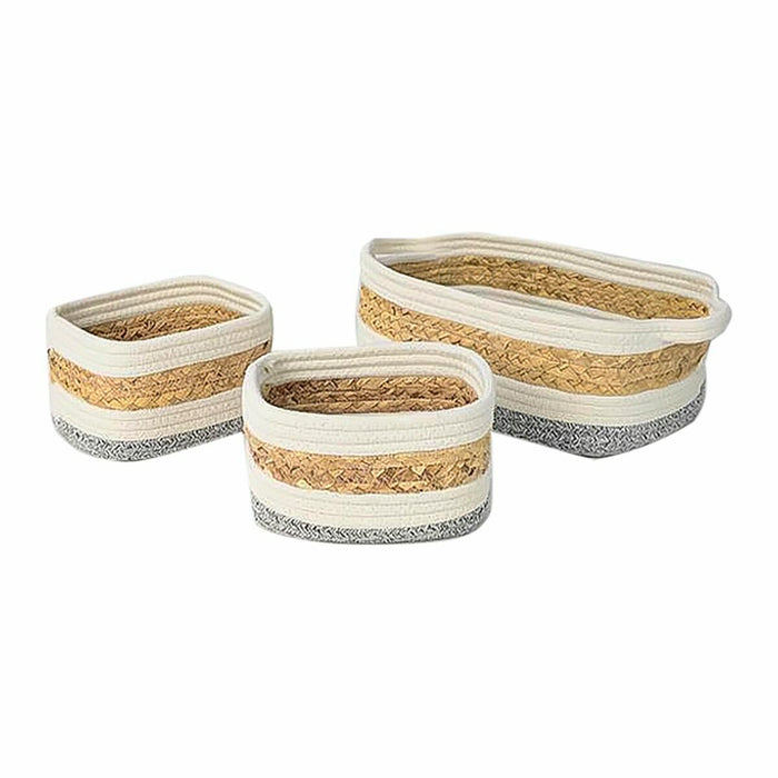 Декоративна кутия DKD Home Decor Естествено влакно 33 x 23 x 13 cm