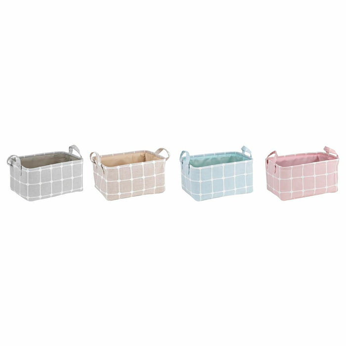 Декоративна кутия DKD Home Decor полиестер EVA (35 x 25 x 18 cm) (4 броя)