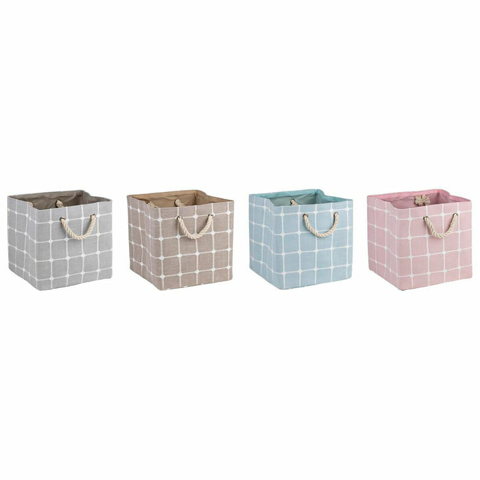 Декоративна кутия DKD Home Decor полиестер EVA (30 x 30 x 30 cm) (4 броя)