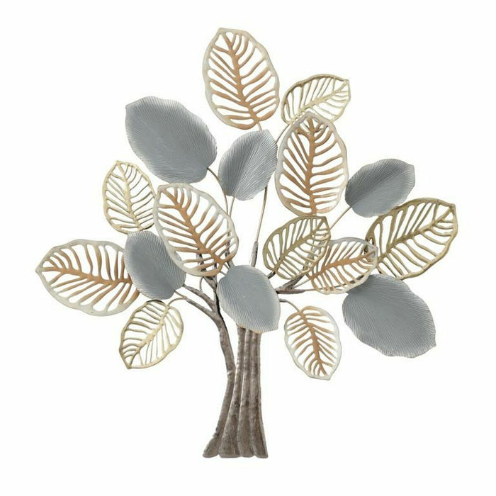 Декорация за стена DKD Home Decor Дърво Метал Многоцветен Модерен (96 x 7,6 x 100 cm)