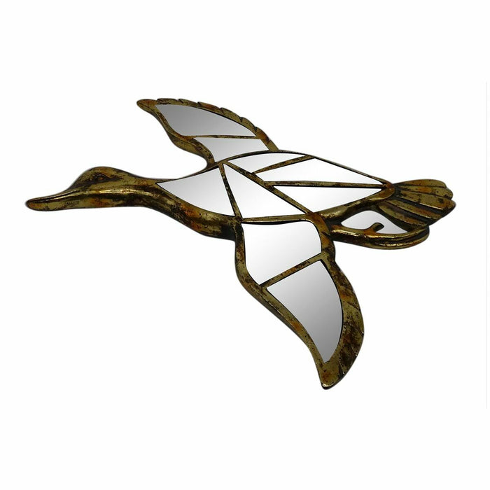 Декорация за стена DKD Home Decor 38 x 3 x 37 cm Златен Патица