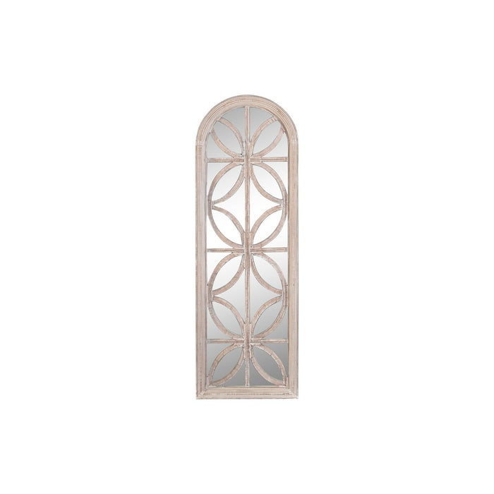 Стенно огледало DKD Home Decor Бял Индианец Прозорец Гранитогрес 60 x 2,5 x 180 cm
