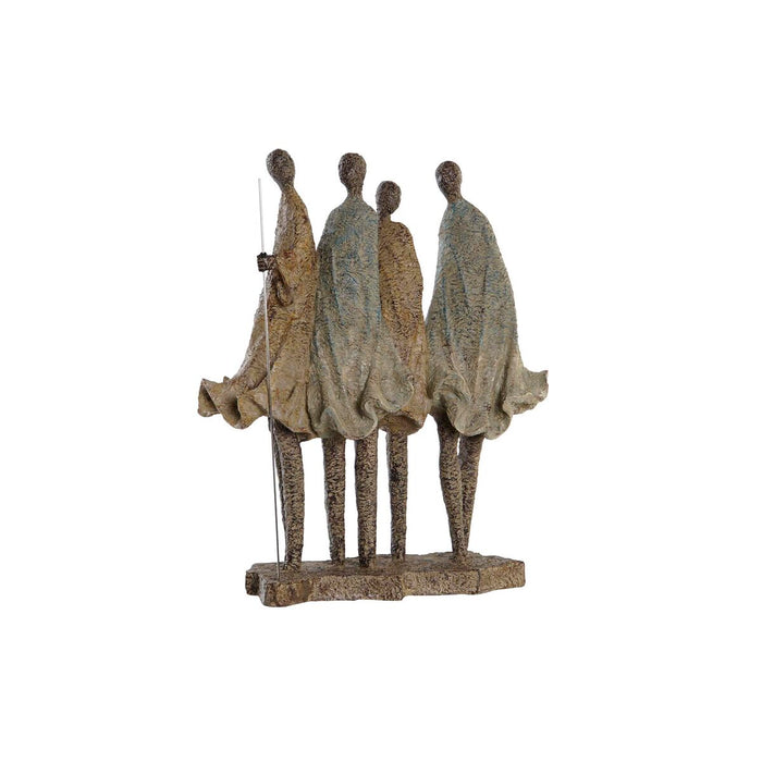 Декоративна фигурка DKD Home Decor Африканка Смола Многоцветен (33,5 x 14,5 x 41 cm)