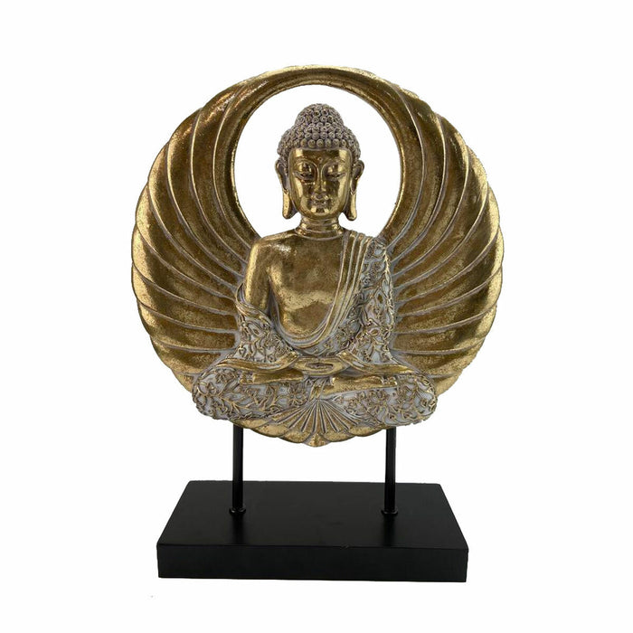 Декоративна фигурка DKD Home Decor 25 x 8 x 33 cm Черен Златен Буда Ориенталски