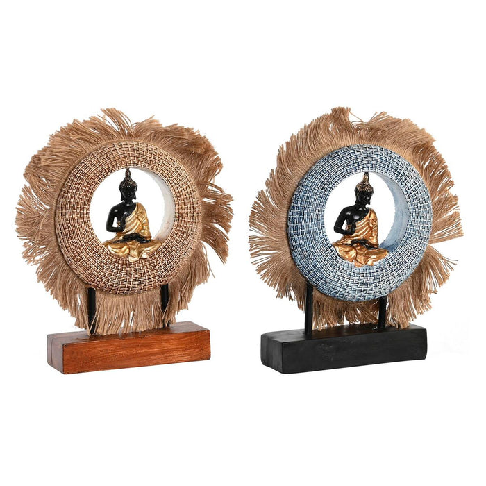 Декоративна фигурка DKD Home Decor 19 x 6 x 25 cm Бежов Син Буда Ориенталски (2 броя)