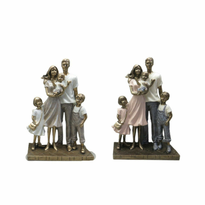 Декоративна фигурка DKD Home Decor 24 x 11,5 x 34 cm Многоцветен Семейство (2 броя)