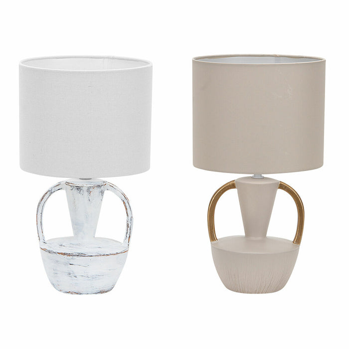 Настолна лампа DKD Home Decor Керамика полиестер 50 W (20 x 20 x 35 cm) (2 броя)