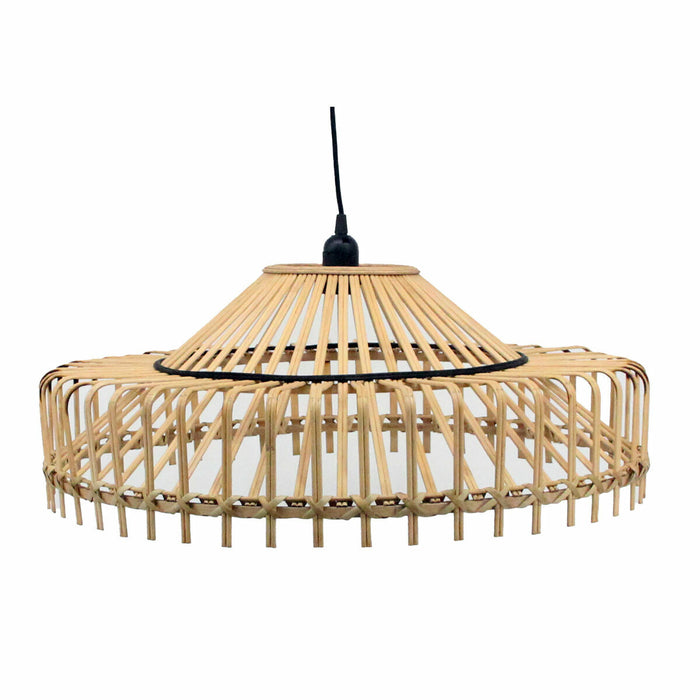 Полилей DKD Home Decor 61 x 61 x 23 cm 61 x 61 x 31 cm Кафяв Бамбук 50 W