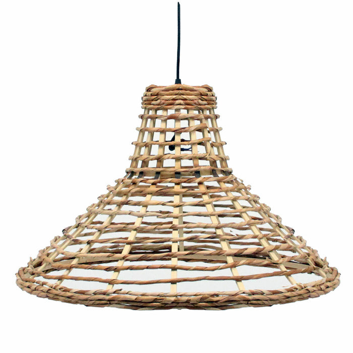 Полилей DKD Home Decor 56 x 56 x 34 cm Кафяв Pатан 50 W