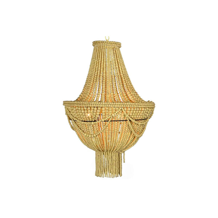 Полилей DKD Home Decor Жълт Кафяв Метал Дървен MDF 40 W 50 x 50 x 73 cm