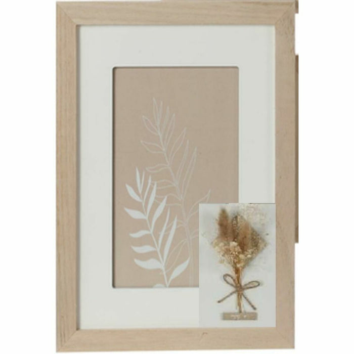 Рамка за снимки DKD Home Decor Кристал Естествен Shabby Chic (15 x 1 x 20 cm) (22 x 1 x 27 cm)