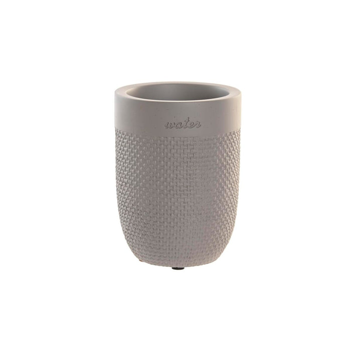 Чаша DKD Home Decor Сив Цимент 8 x 8 x 10,5 cm