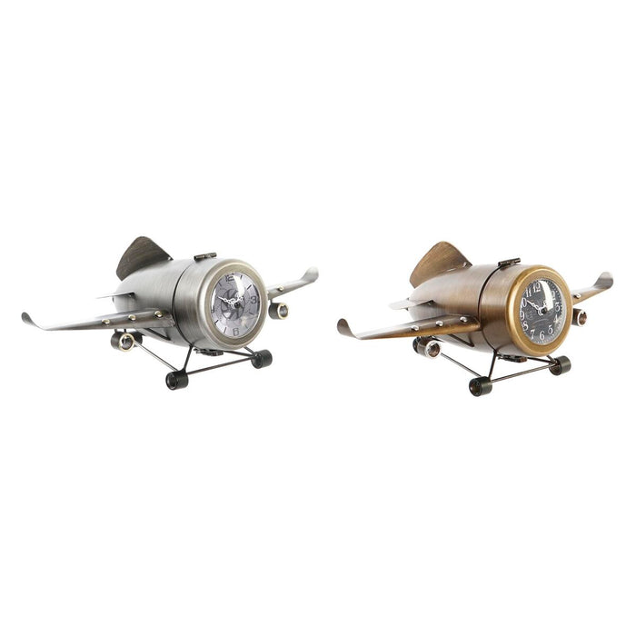 Lauakell DKD Home Decor Златен Сребрист Самолет (2 броя)