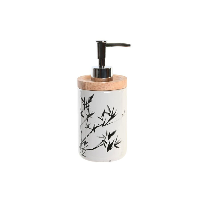 Дозатор за Сапун DKD Home Decor 8 x 9 x 17,5 cm Черен Бял Каменинов