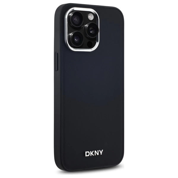 Калъф DKNY Plain Logo MagSafe за iPhone 14 Pro Max - черен