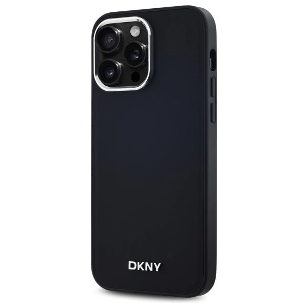 Калъф DKNY Plain Logo MagSafe за iPhone 14 Pro Max - черен
