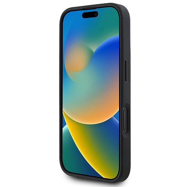 DKNY кариран калъф Magsafe за iPhone 16 Plus - черен