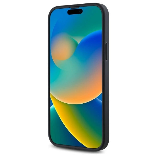 Калъф DKNY Quilted Stack Logo iPhone 15 Plus - черен