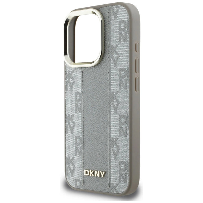 Калъф DKNY Careed Pattern Magsafe за iPhone 16 Pro Max - бежов