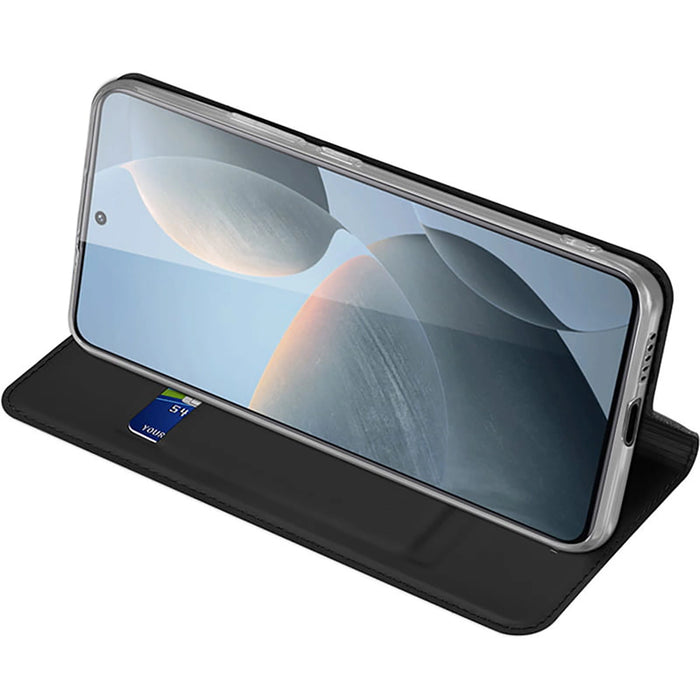 Калъф Dux Ducis Skin Pro за Xiaomi Poco X6 Pro 5G / Redmi K70E с капак и слот за карта - черен