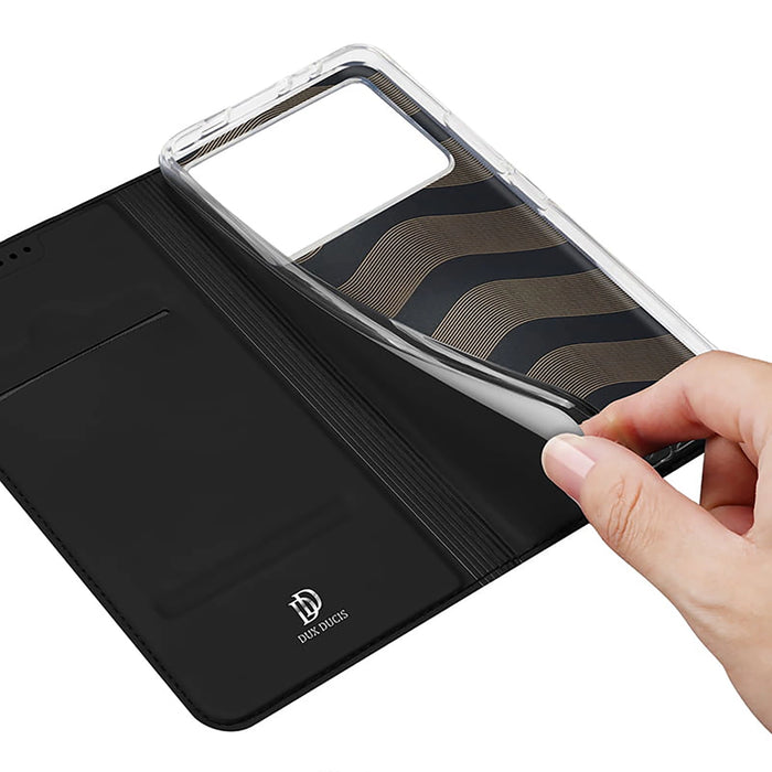 Калъф Dux Ducis Skin Pro за Xiaomi Poco X6 Pro 5G / Redmi K70E с капак и слот за карта - черен