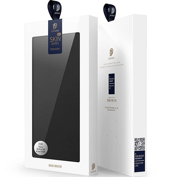 Калъф Dux Ducis Skin Pro за Xiaomi Poco X6 Pro 5G / Redmi K70E с капак и слот за карта - черен