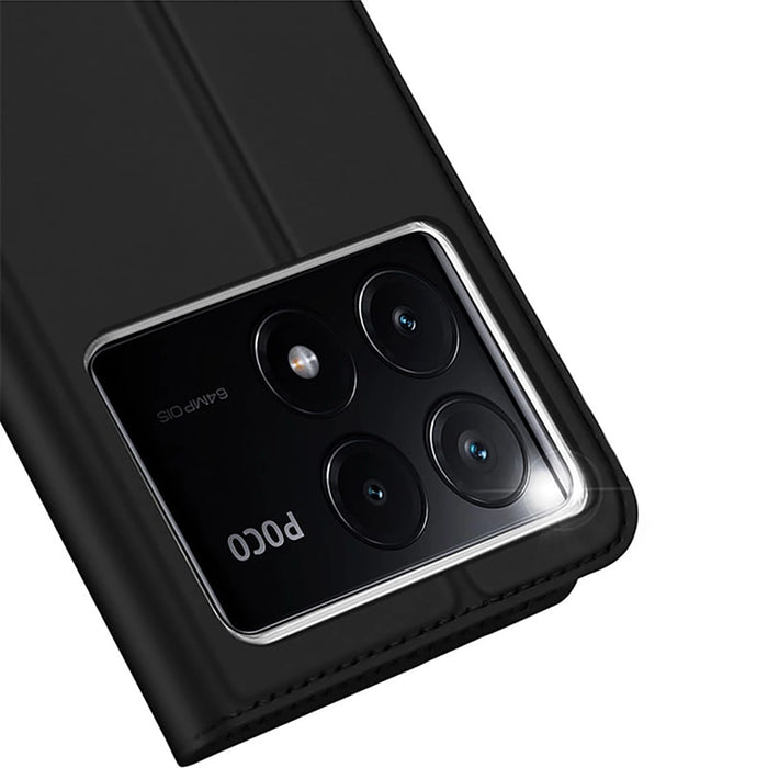 Калъф Dux Ducis Skin Pro за Xiaomi Poco X6 Pro 5G / Redmi K70E с капак и слот за карта - черен