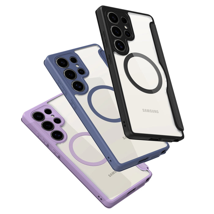 Калъф Dux Ducis Skin X Pro за Samsung Galaxy S25 Ultra с MagSafe и портфейл - син