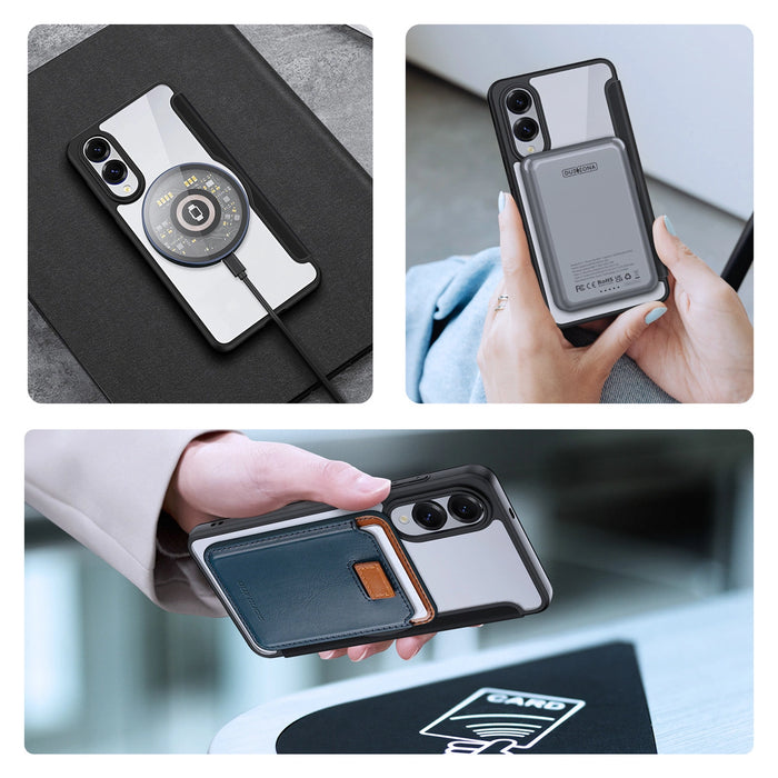 Калъф Dux Ducis Skin X Pro с MagSafe за Samsung Galaxy S25 Edge - черен