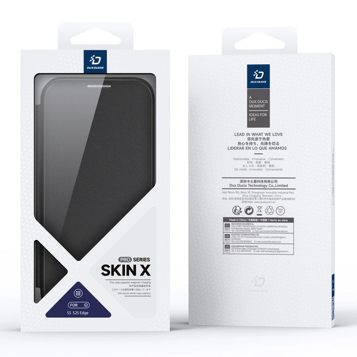 Калъф Dux Ducis Skin X Pro с MagSafe за Samsung Galaxy S25 Edge - черен