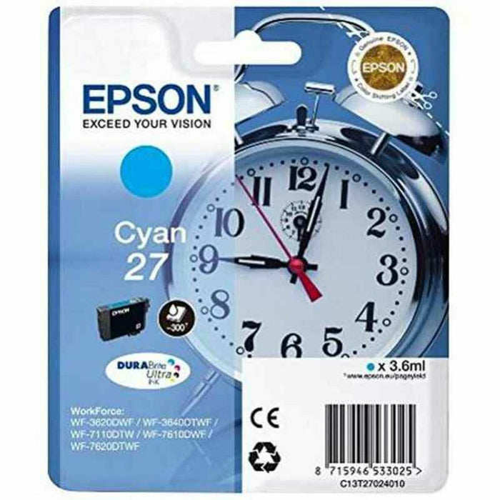 Оригиална касета за мастило Epson C13T27024012 Синьо-зелен