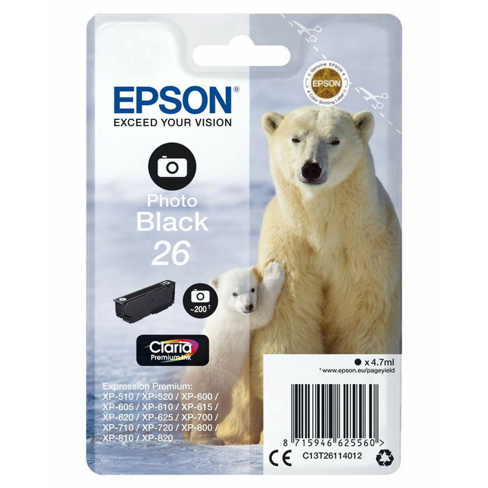 Оригиална касета за мастило Epson 26 Черен