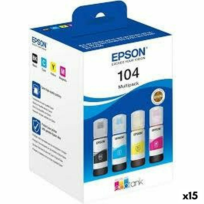 Мастило пълнител Epson Nº 104 Жълт